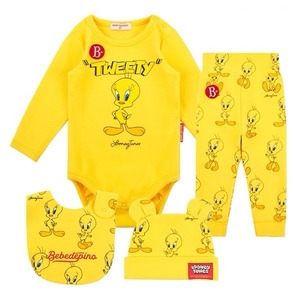 [BEBE DE PINO] Looney Tunes baby bodysuit set 正規品 韓国ブランド 韓国ファッション 韓国代行 韓国通販 ベベドピノ 日本 店舗 韓国 子供服