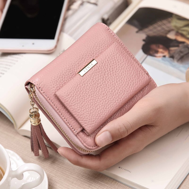 当社の 韓国 新品 ミニ 財布 コインケース マルチカード ピンク
