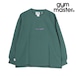 gym master ジムマスター 10.3oz DON’T WORRY BE HAPPY スウェット ビッグTEE ワイドシルエット 長袖Tシャツ メンズ レディース コットン100% メッセージTシャツ G821725 グリーン