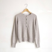 one f.  Cashmere Crew Neck Cardigan