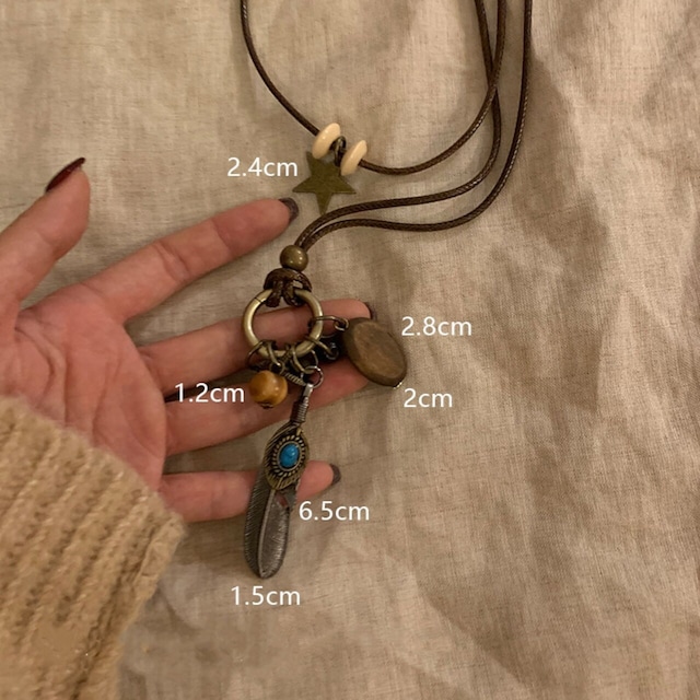 Somedayif民族風のエスニックな雰囲気漂うネックレス