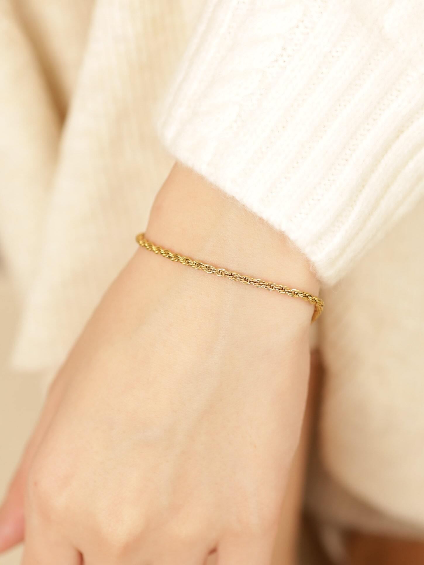 316L rope bracelet #b14