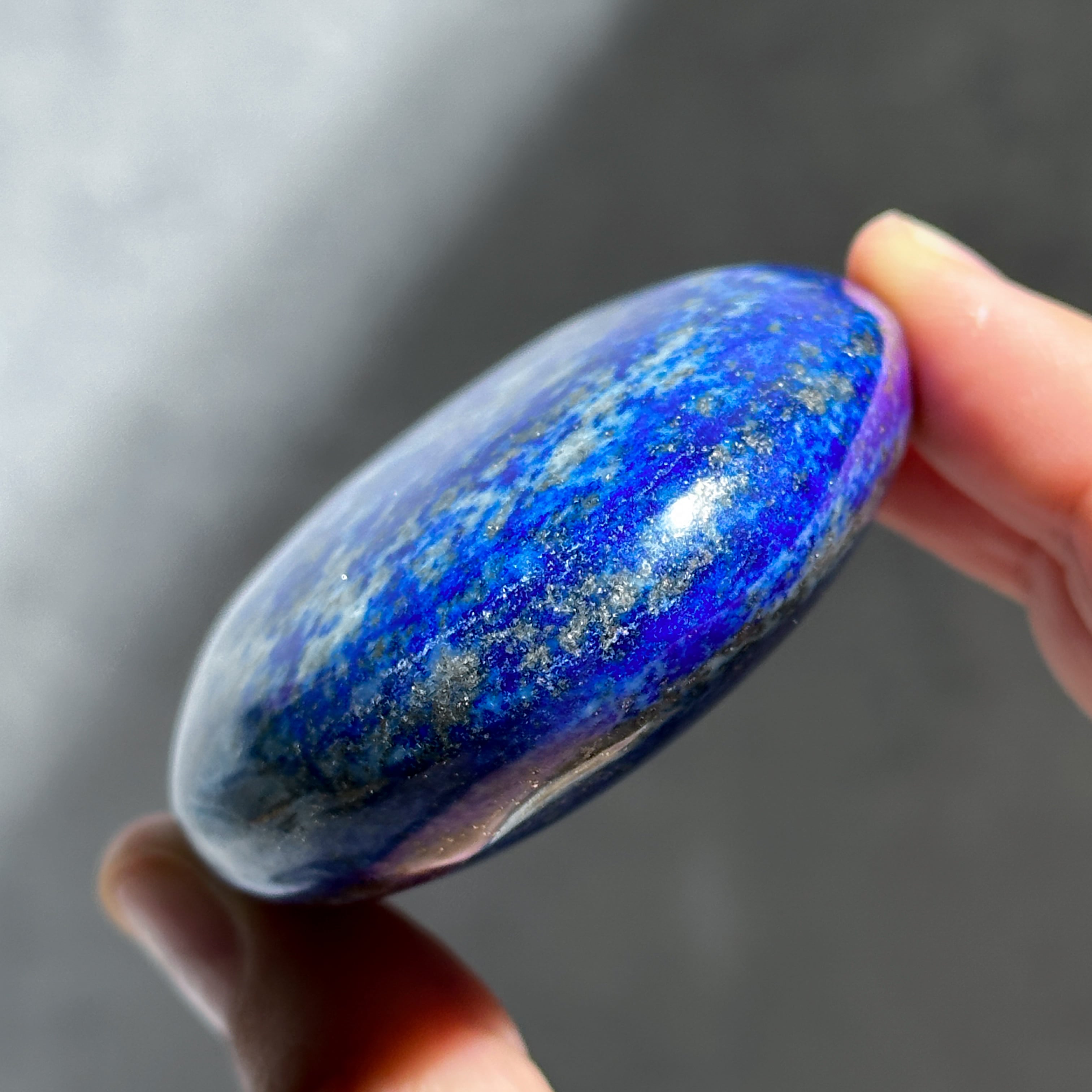 ラピスラズリ パームストーン78◇Lapis Lazuli◇天然石・鉱物