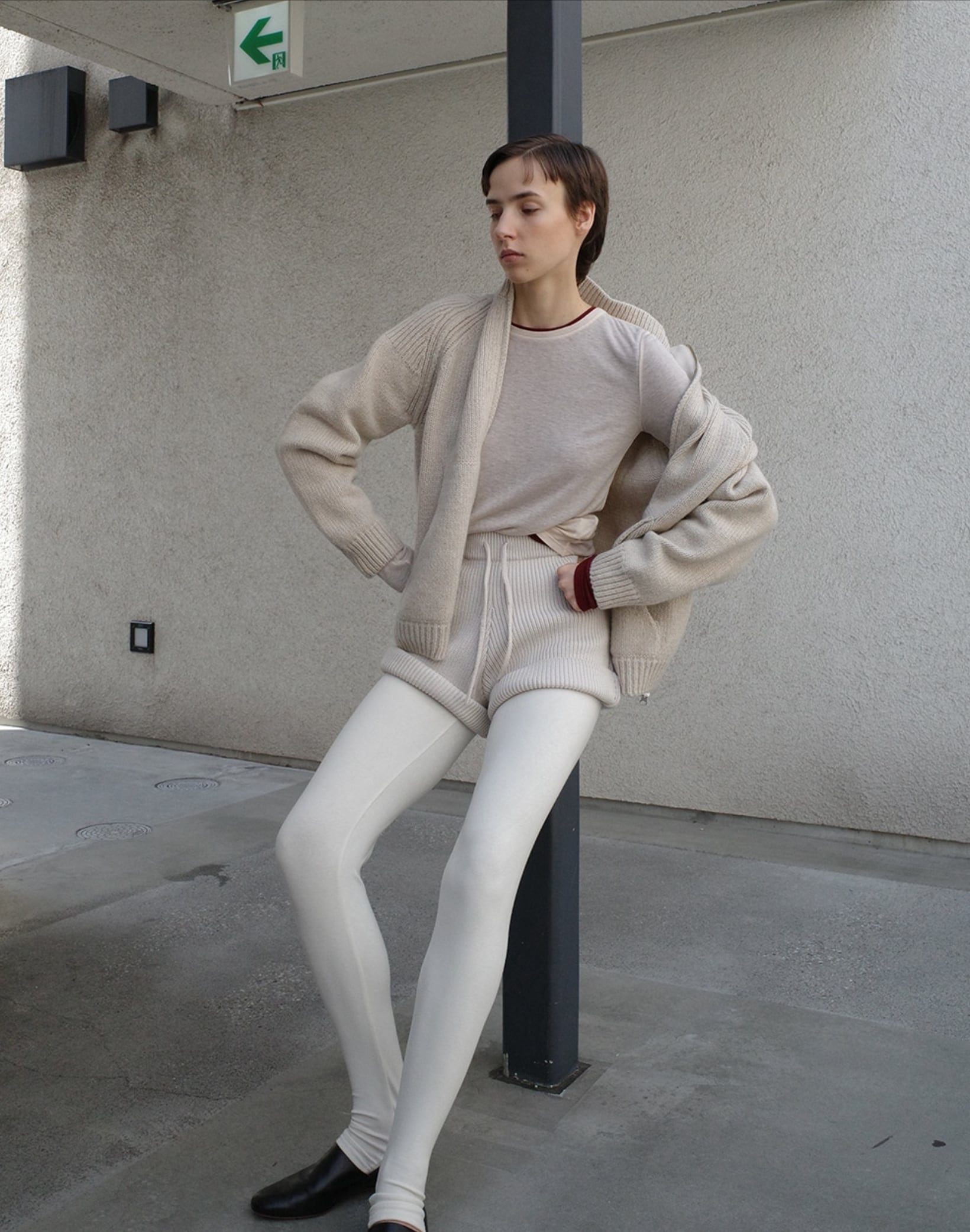 CLANE KNIT SHORT PANTS 3色 CLANE KNIt SHORT PANTS 3色展開 | FLICKA ASHIYA