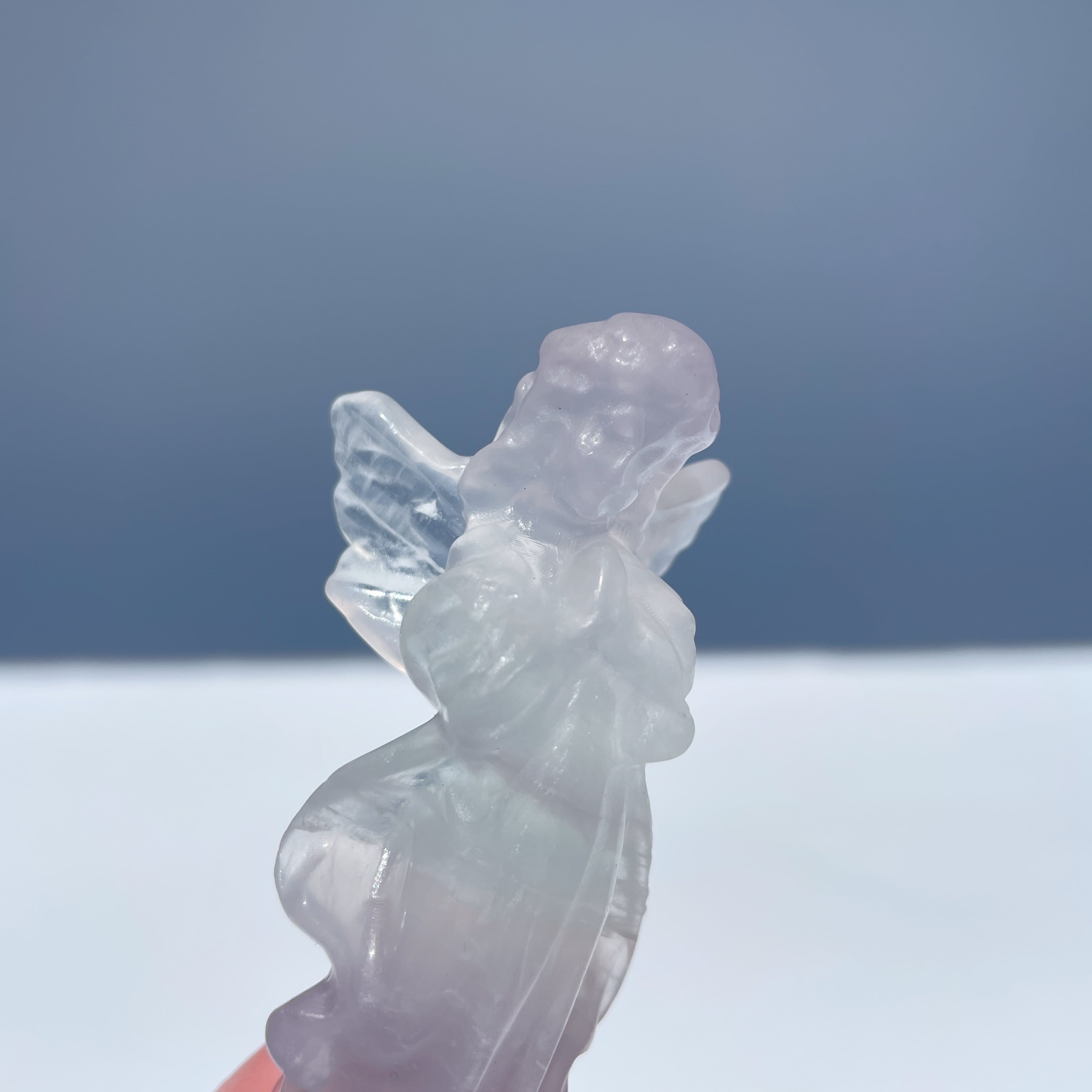 ラベンダーフローライトのスイートエンジェル01◇Fluorite Angel
