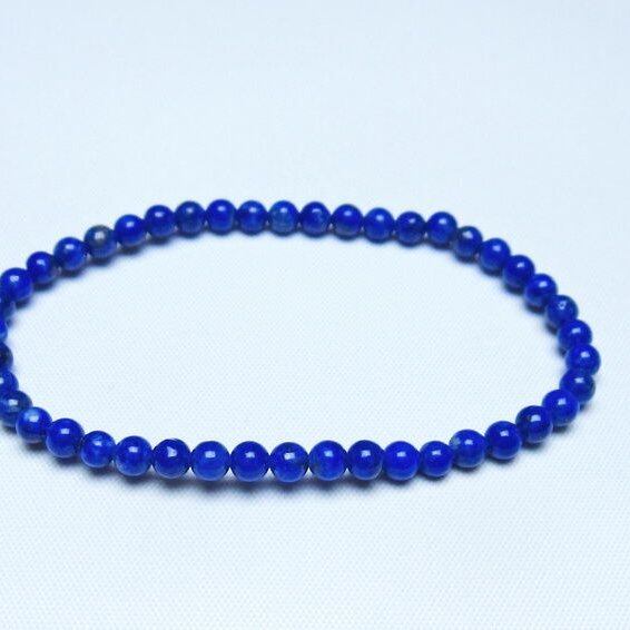 ラピスラズリ ブレスレット 4mm 一点物 メール便可 [M便 1/10] 111-48367