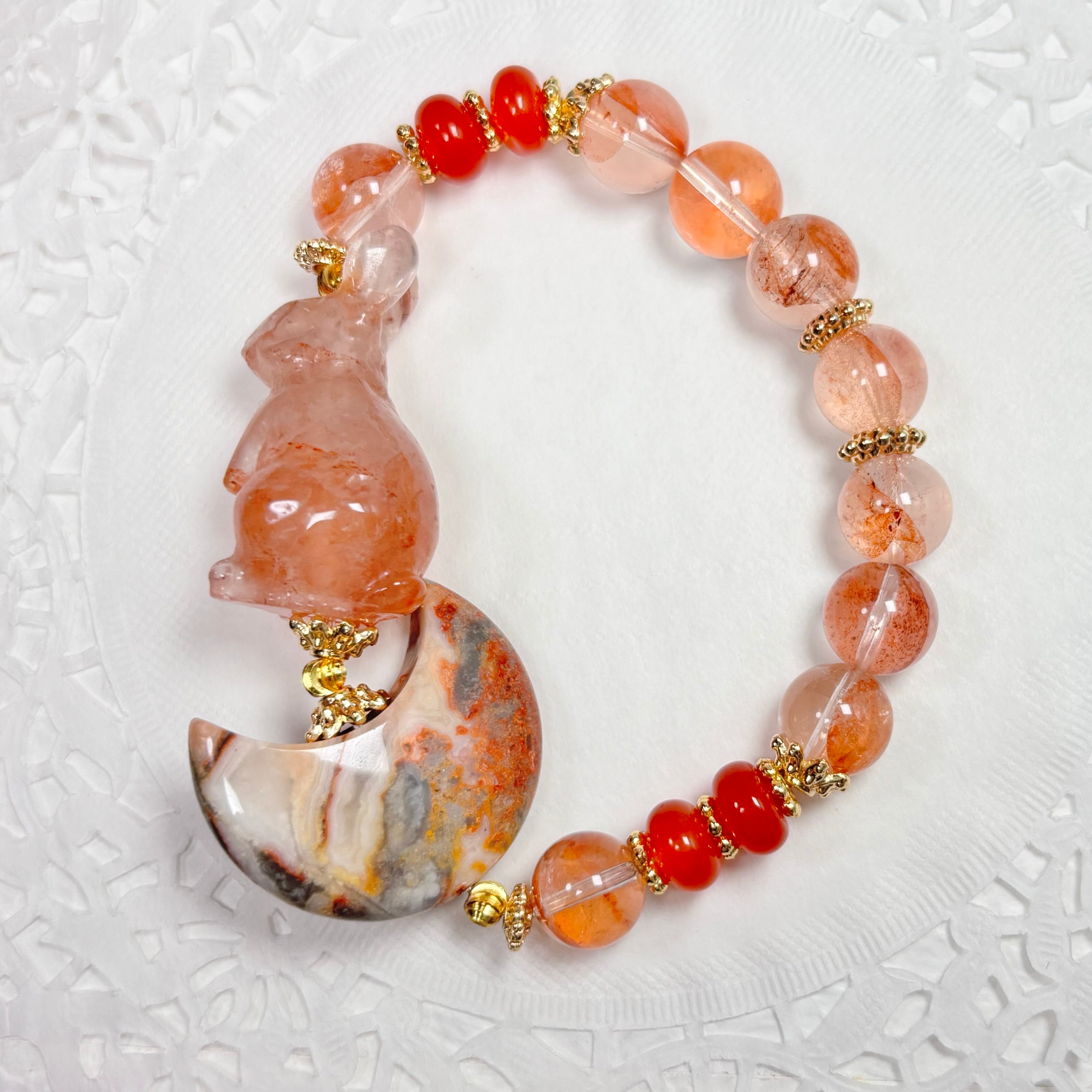 【星うさぎ ライモナイト ジャスパー ブレスレット】❤︎送料無料❤︎天然石 パワーストーン