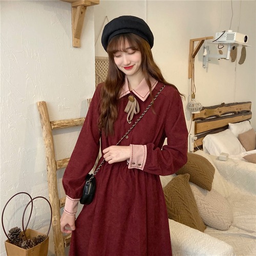 ✞ スタンダード★♥カワイイ♥Aライン長袖スリーブドレス ワンピース ロング レトロ ✞ゴスロリ SM ミリ 甘ロリ クラロリ 和ロリ エレガント 黒ロリ 姫ロリ 華ロリ BB-BB17067899629