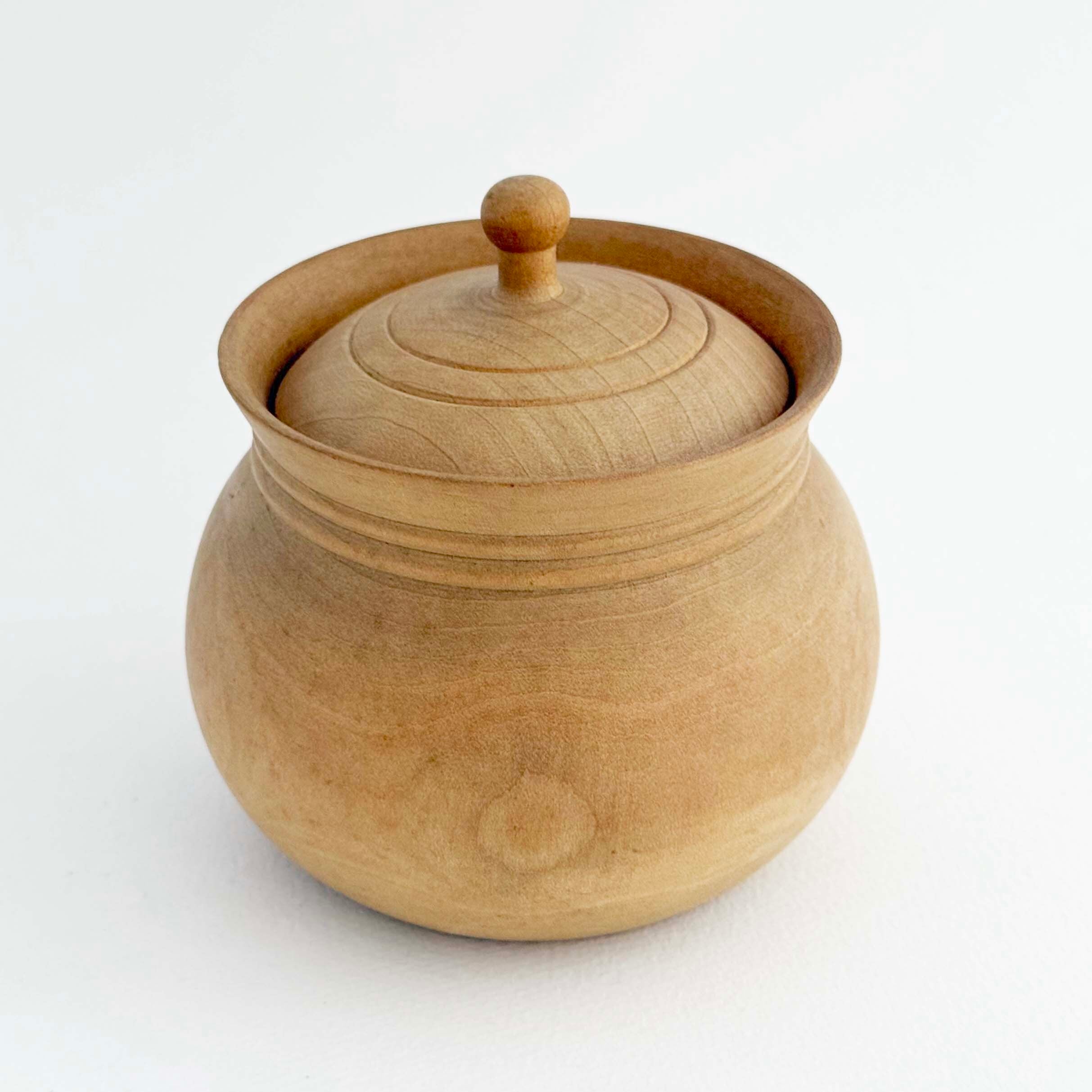 ヴィンテージ 蓋付入れ物（遠刈田系 / 佐藤護工人）