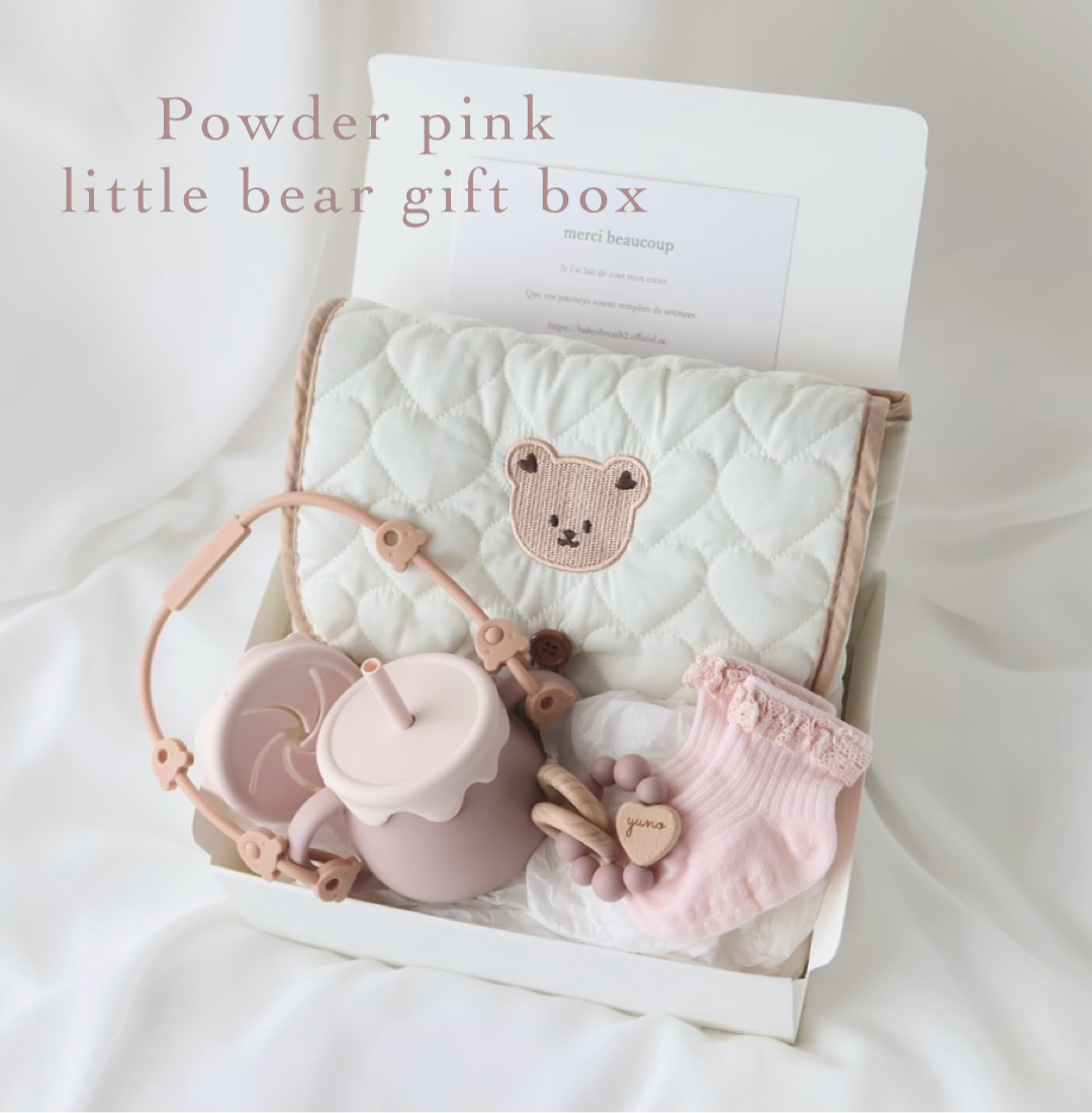 【即納】出産祝いギフトマットセット 5点セット (ホルダーピンク) マグ おむつ替えマット 歯固め ホルダー ソックス