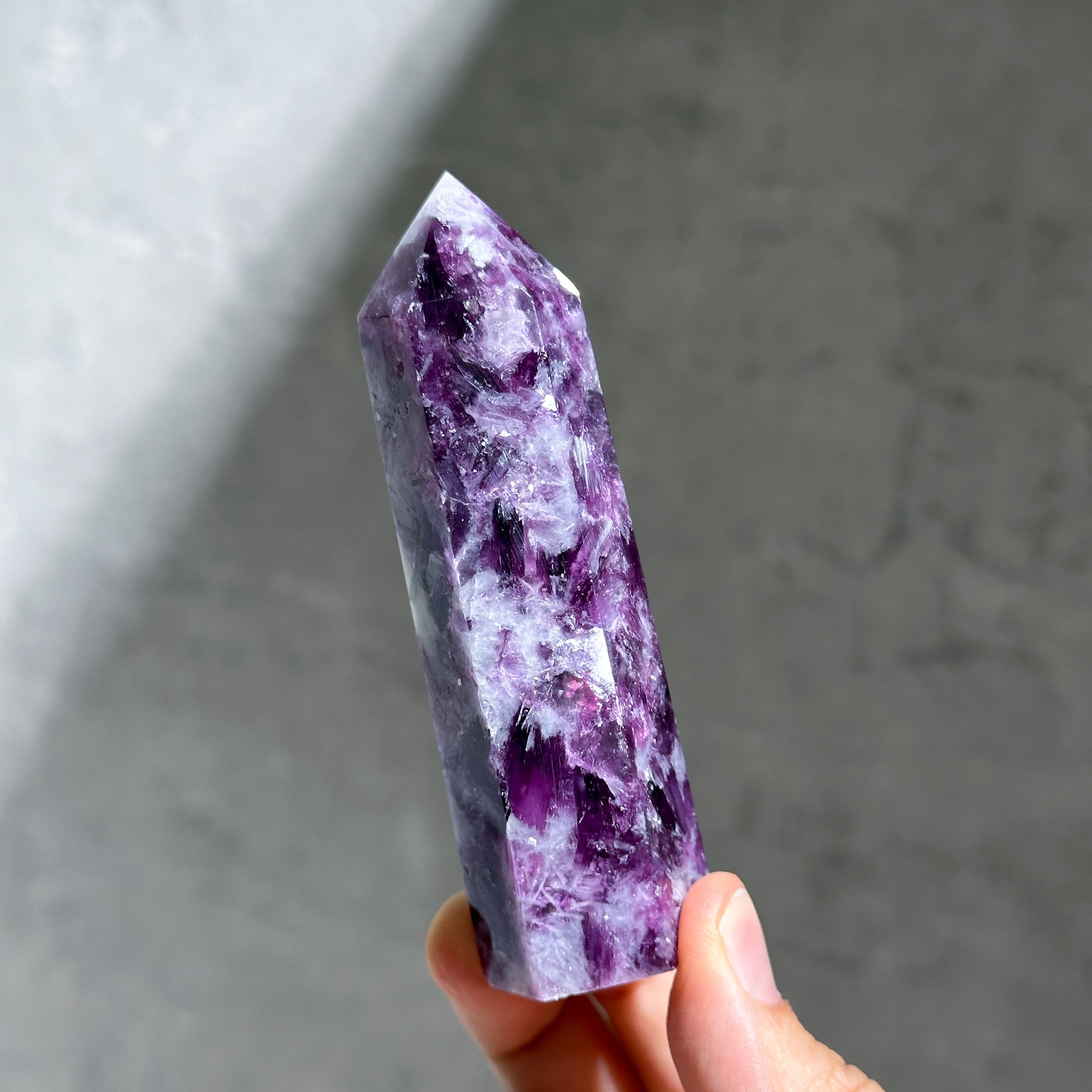 レピドライト タワー型15◇ Lepidolite ◇天然石・鉱物