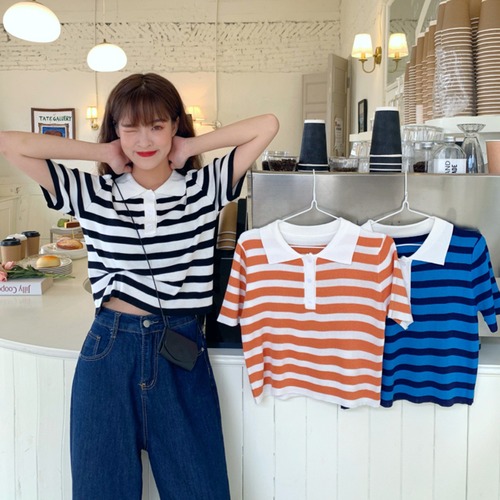 ✞ セーター カラーストライプスリムシャツブラウス ✞ゴスロリ SM ミリ 甘ロリ クラロリ 和ロリ エレガント 黒ロリ 姫ロリ 華ロリ BB-BB0967829