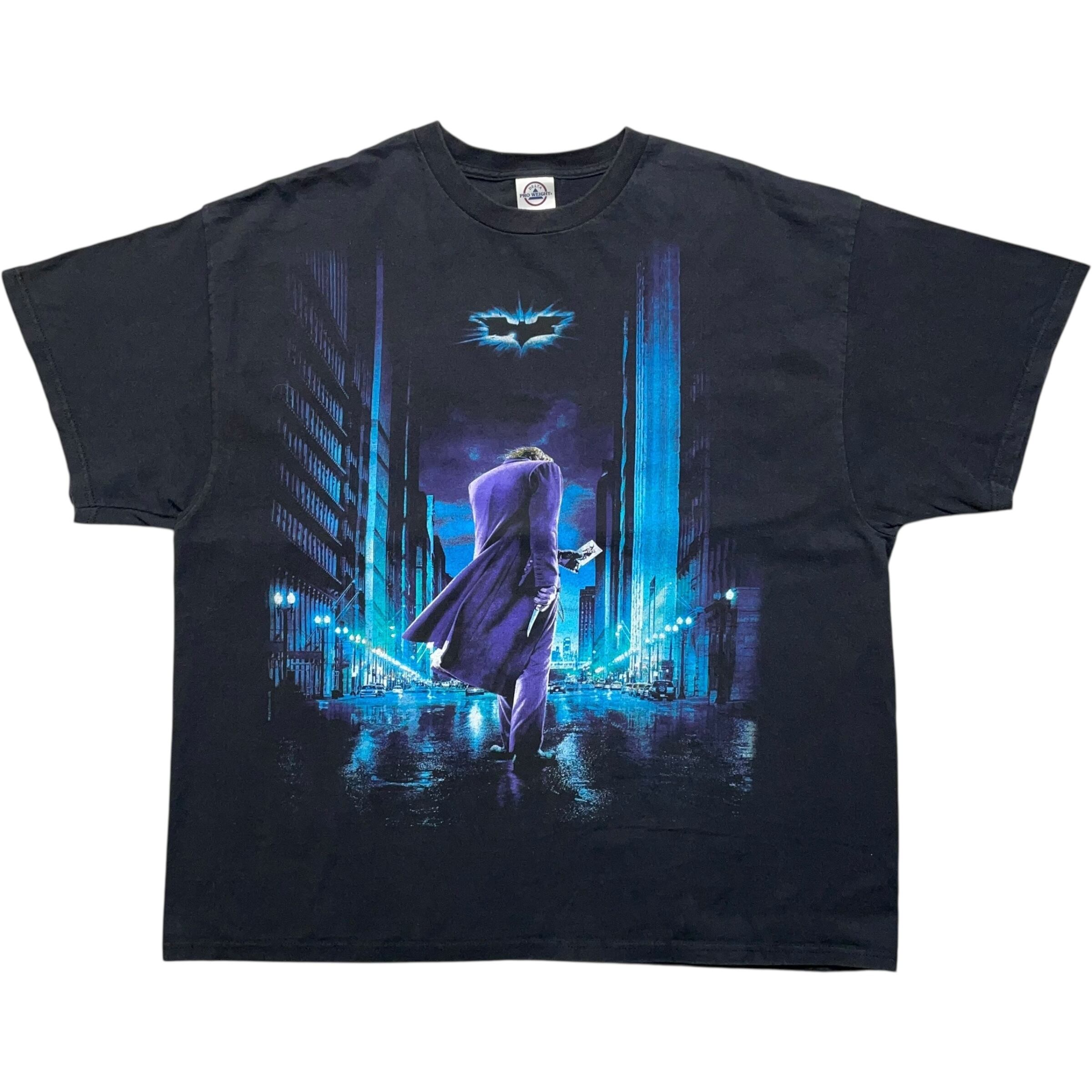 《2XL》DELTA デルタ ムービーTシャツ フロントプリント ダークナイト ジョーカー ブラック no.8532