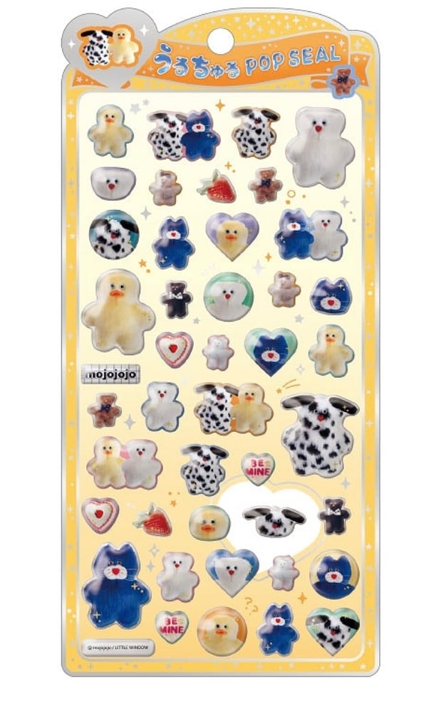 先行予約】mojojojo うるちゅるポップシール 実写 | シール、雑貨SHOP