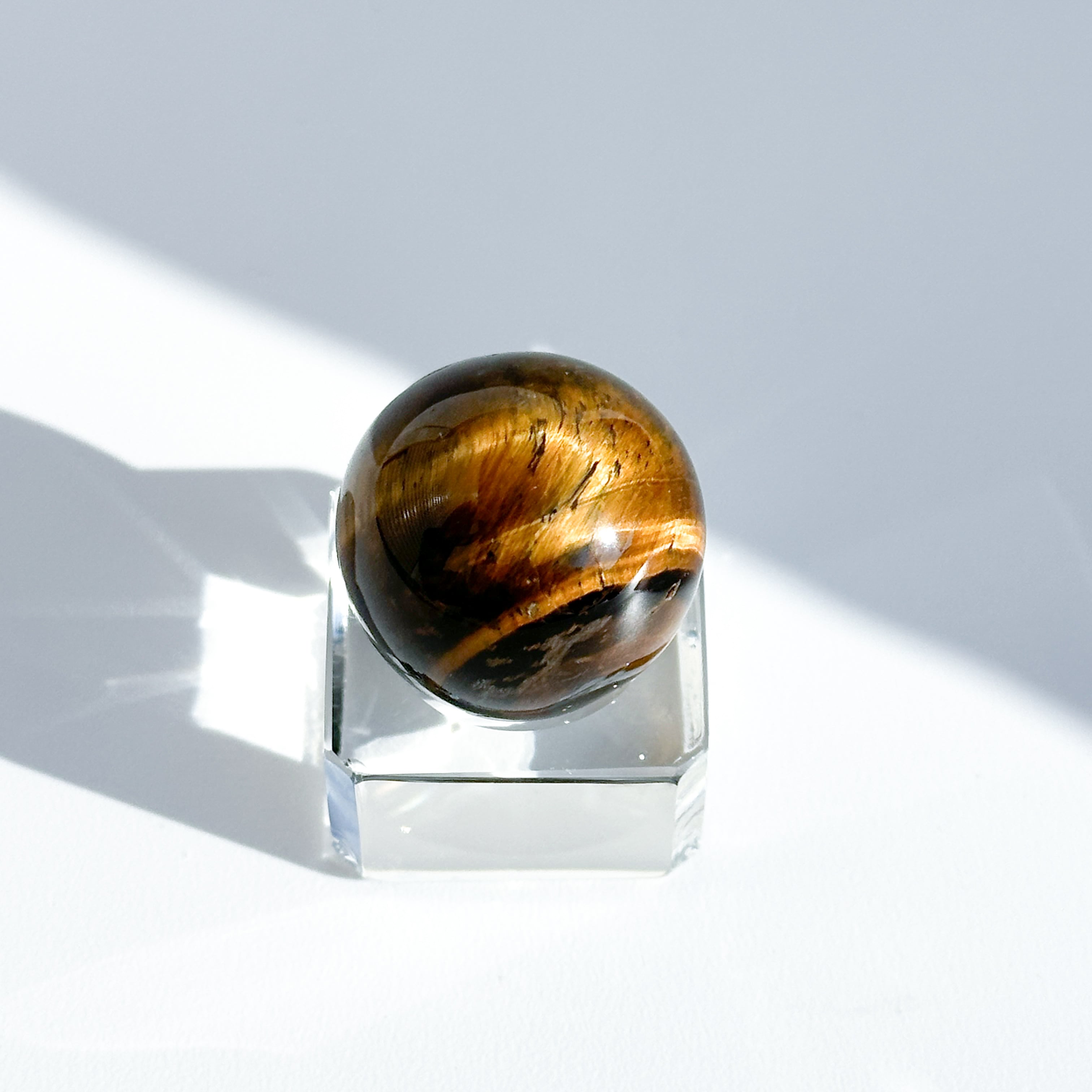 タイガーアイ スフィア(丸玉)42◇ Tiger's eye ◇天然石・鉱物・パワーストーン