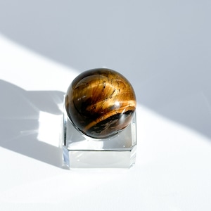 タイガーアイ スフィア(丸玉)42◇ Tiger's eye ◇天然石・鉱物・パワーストーン