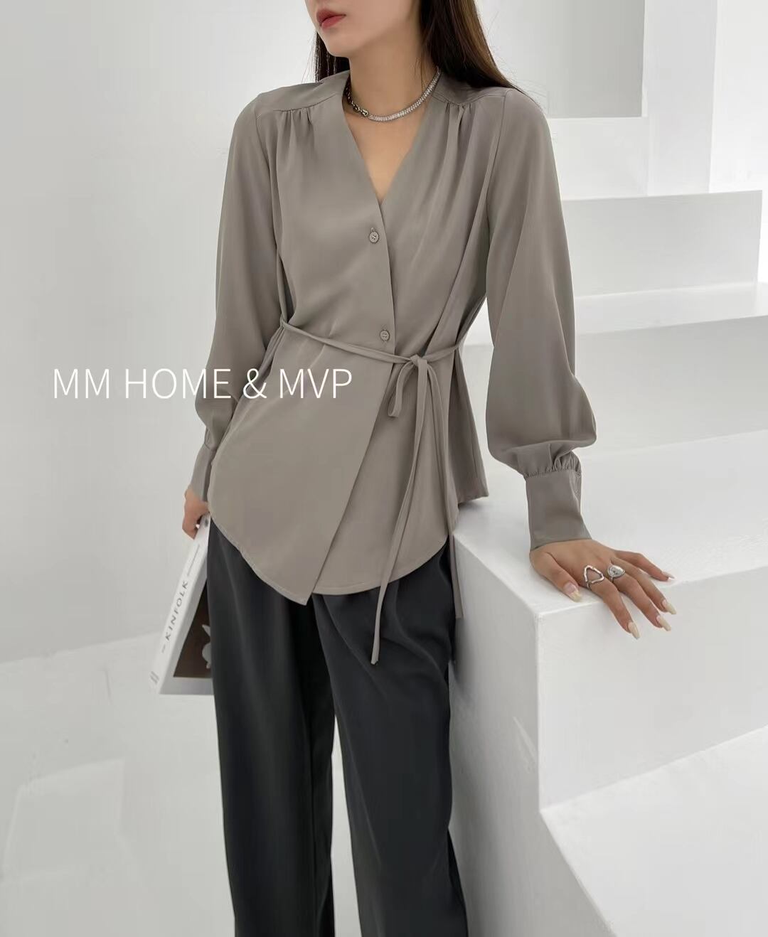 カシュクールブラウス　AJ42441-2082