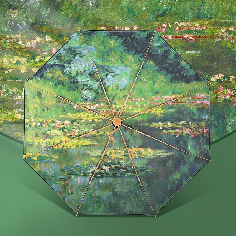 VONLILIENFELDモネの『睡蓮』油絵折り畳み式傘 | citron elegant VONLILIENFELDモネの『睡蓮』油絵折り畳み式傘 | citron elegant