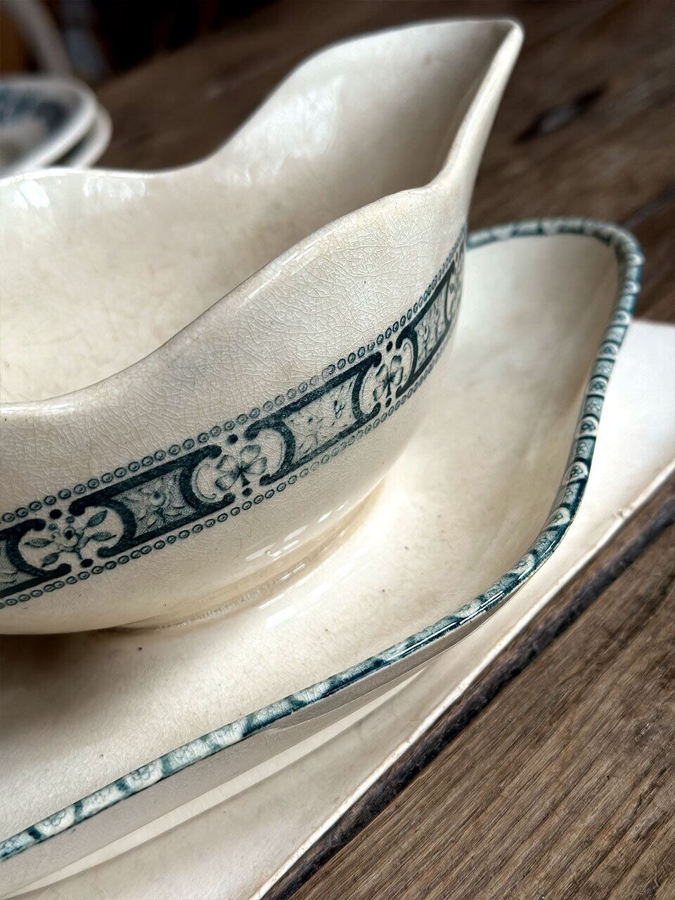 ソーシエール SALINS窯 クローバー 1900年代前期 | Brocante de La