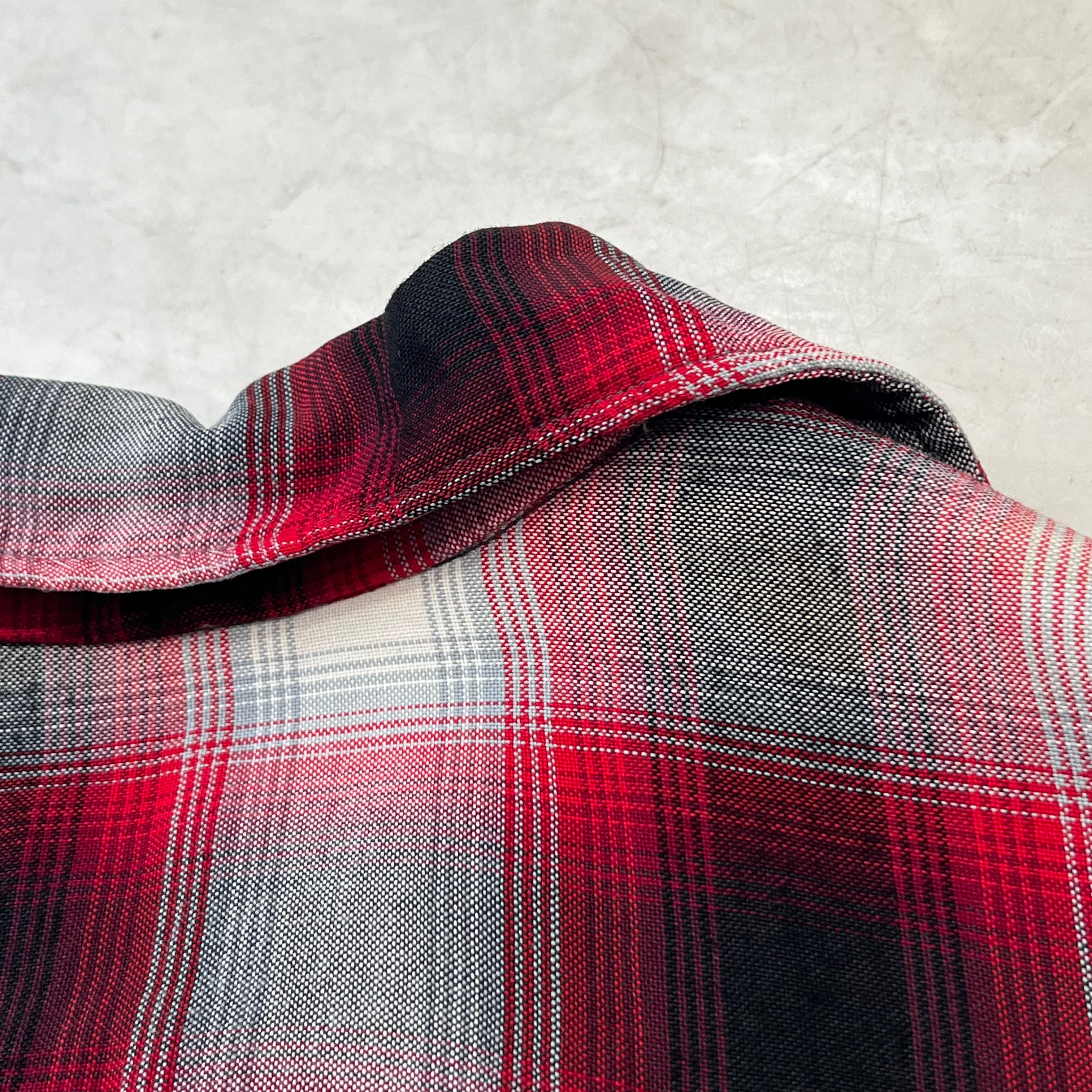s NATIONAL OMBRE CHECK RAYON SHIRT ナショナル オンブレーチェック
