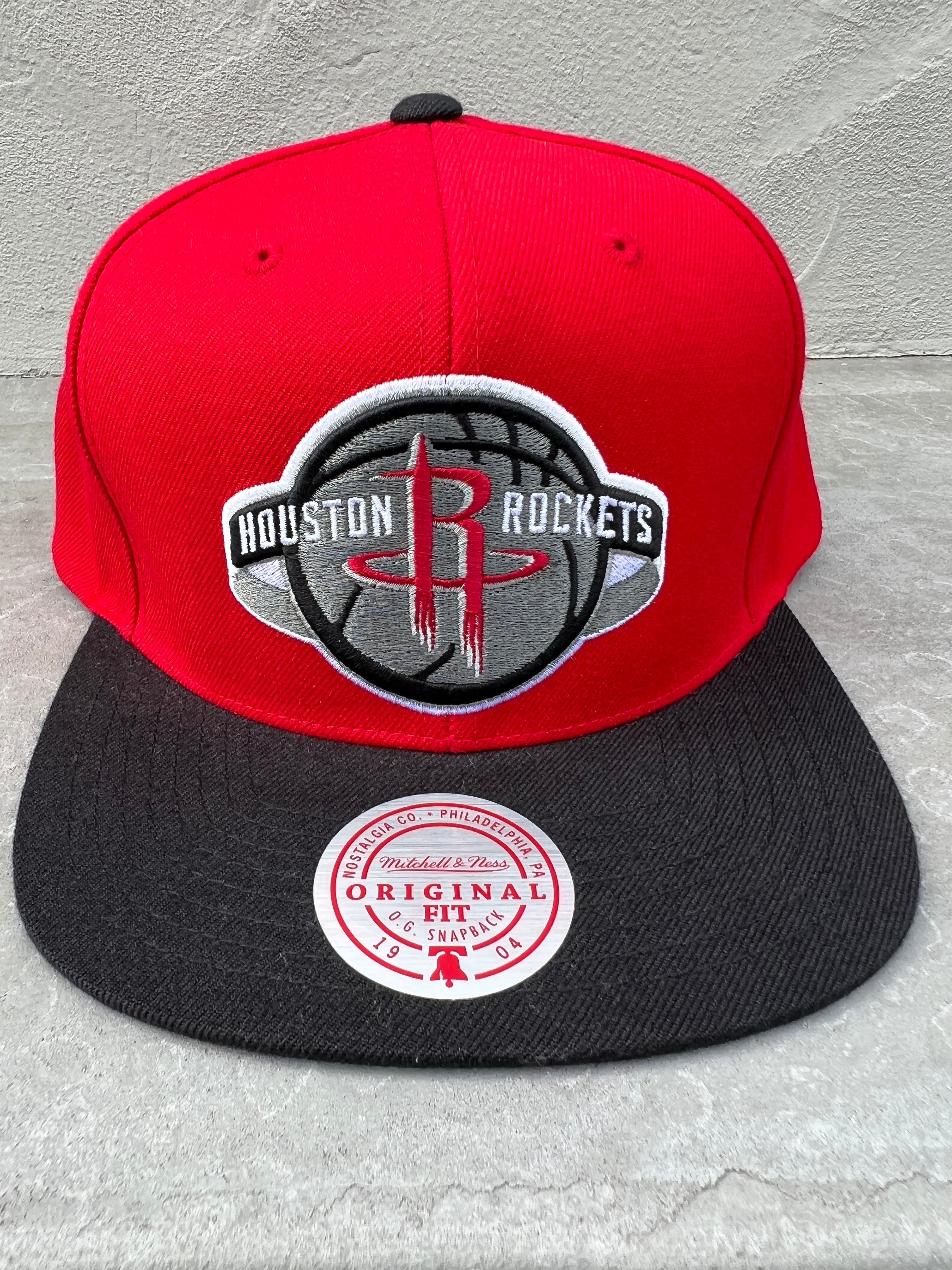 Mitchell & Ness ヒューストン ロケッツ 90sバイカラーCAP スナップバック REDxBLK