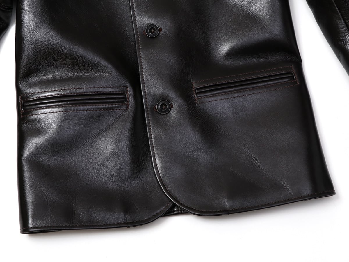 Y'2 LEATHER ワイツーレザー ANILINE STEER ROUNDED HEM CAR COAT