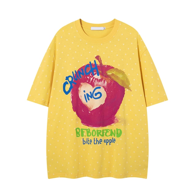 スタードットビッグアップルグラフィックTシャツ 2col R02497