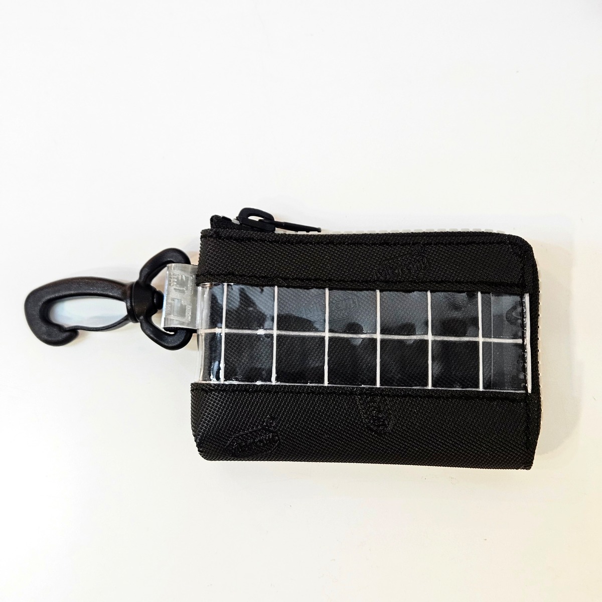THISWAY〉vibram cardcase(clear×蓄光Whitezip)BLACK | CABANON