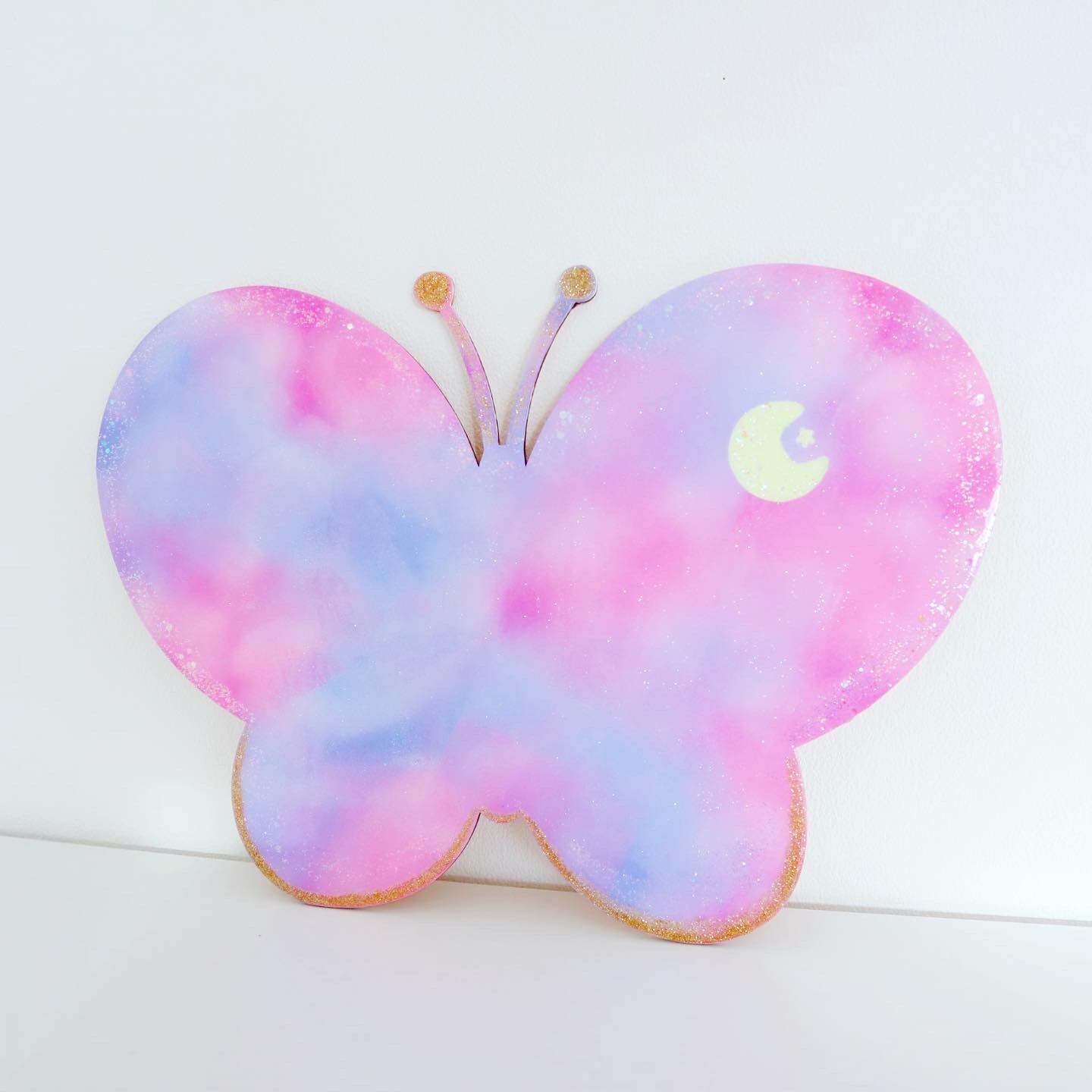 お月さまとダンスを♡パピヨンアミュレットオーナメント(ブルー)