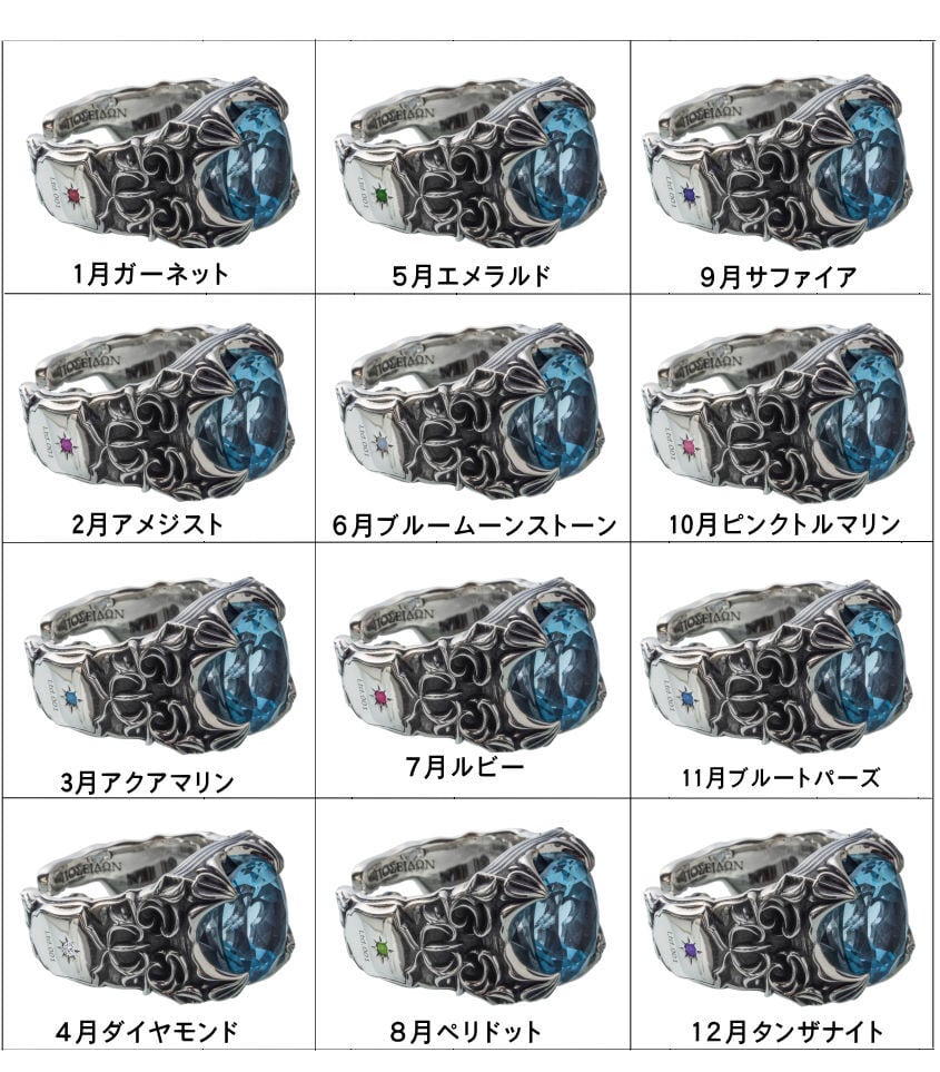 【限定誕生石シリアル入り】カスタムオーダー/ポセイドンリング ACR0292LTD Poseidon ring/シルバーアクセサリーブランドsilver jewelry