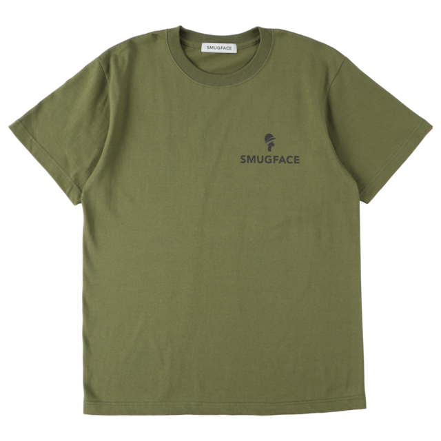 SMUGFACE / ロゴ  Tシャツ  KHAKI   (SFT-002)