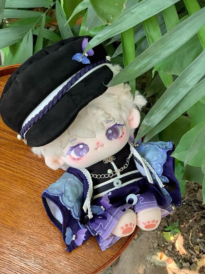 20cmぬい服】青い蝶のコーデ 20cmぬいぐるみ用 着せ替えぬいぐるみのお 