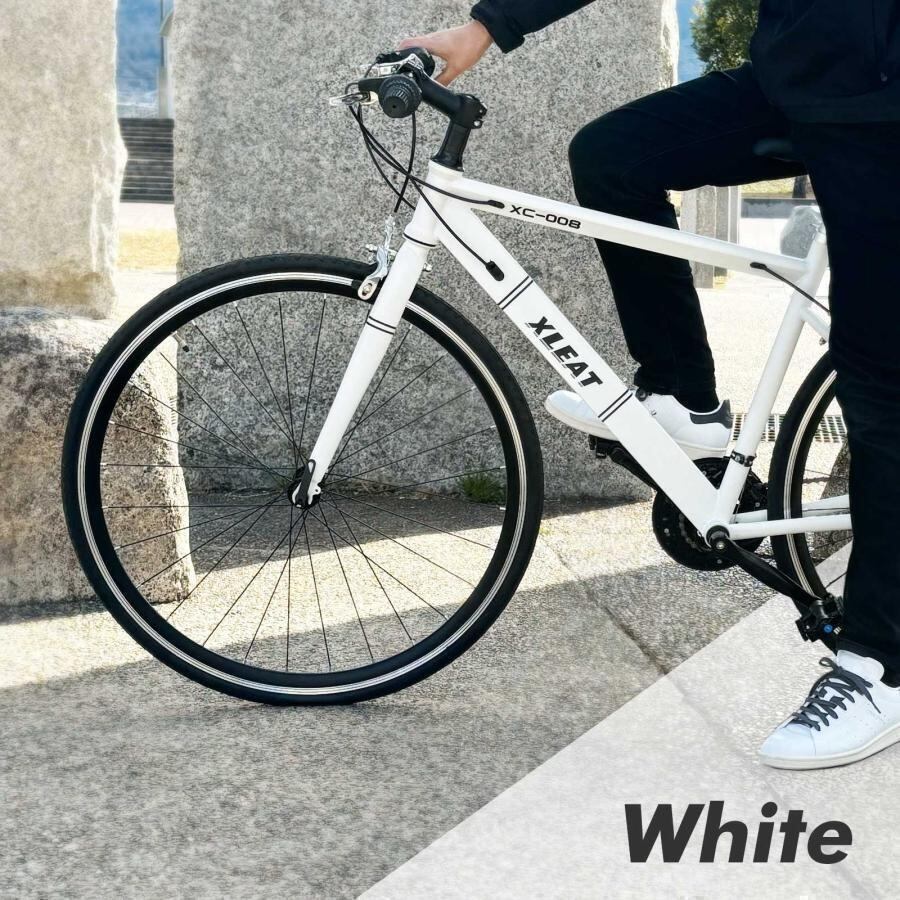 クロスバイク 自転車 マウンテン ロード アウトドア ホワイト 1844 クロスバイク 自転車 マウンテン ロード アウトドア ホワイト 1844