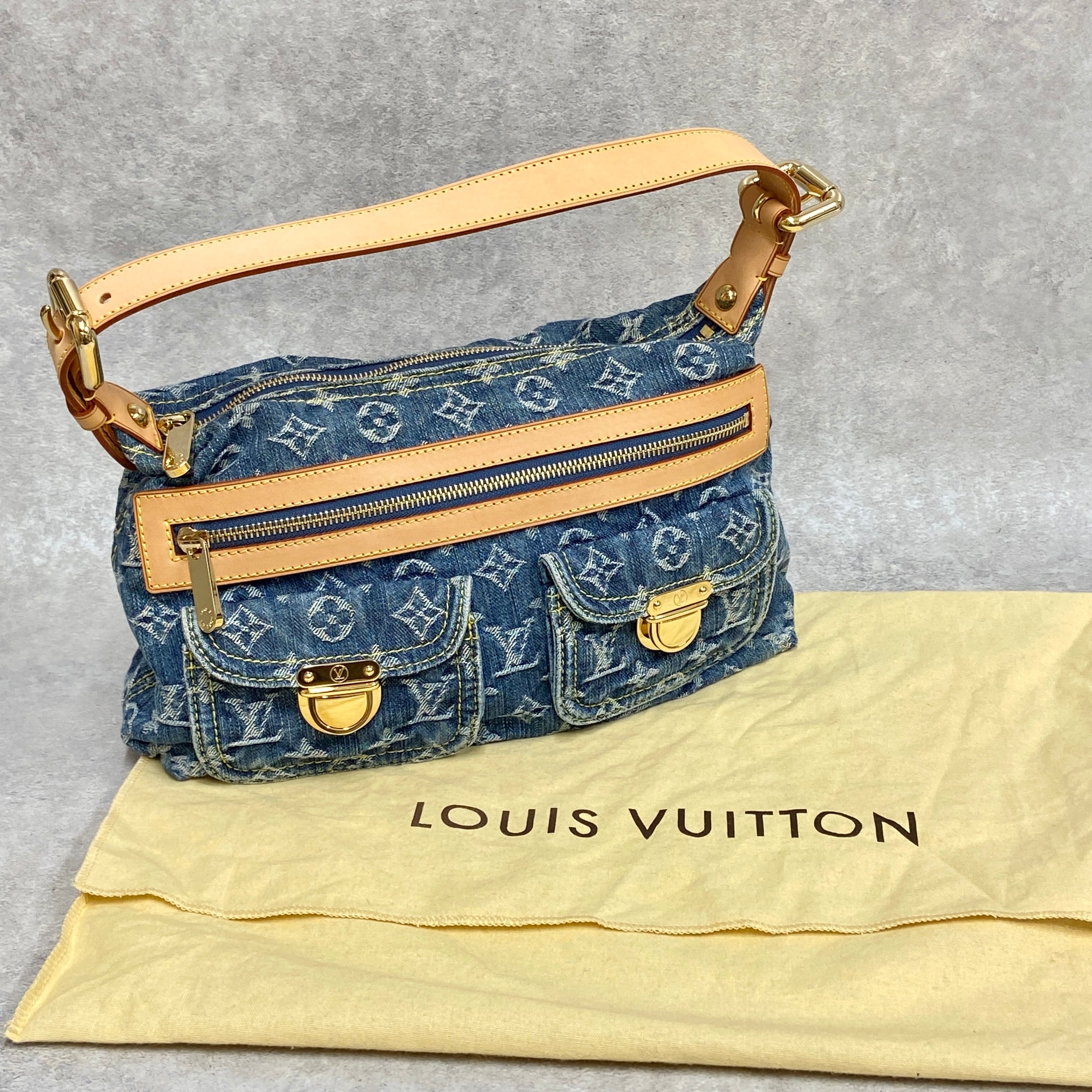 LOUIS VUITTON ルイヴィトン デニム バギーPM ショルダーバッグ即決 ...