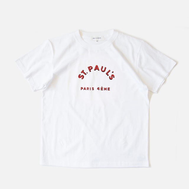 ANGE IN DISGUISE ／ PRINTED TEE SHIRTS（ST. PAUL'S） WHITE X RED