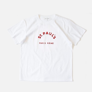 ANGE IN DISGUISE ／ PRINTED TEE SHIRTS（ST. PAUL'S） WHITE X RED