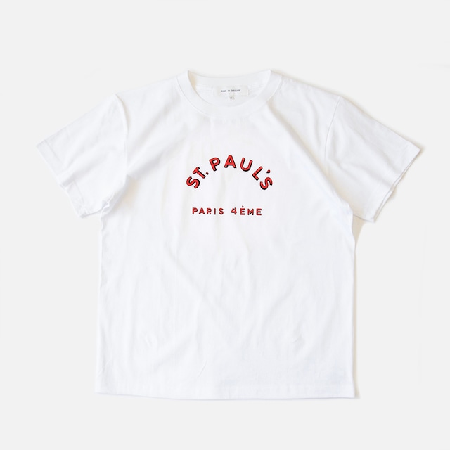 ANGE IN DISGUISE ／ PRINTED TEE SHIRTS（ST. PAUL'S） WHITE X RED