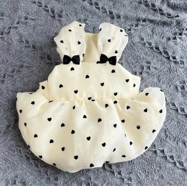 《予約》2101008 モノクロぷちハートキャミワンピ