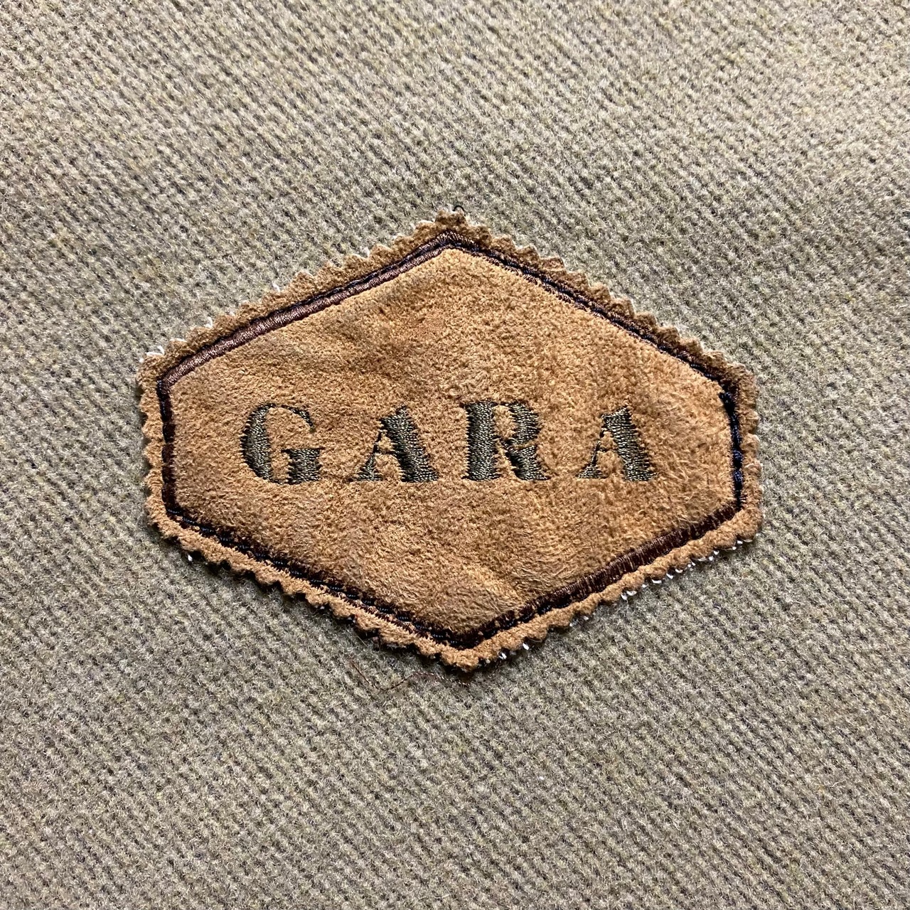 vintage black leather military sampling coat