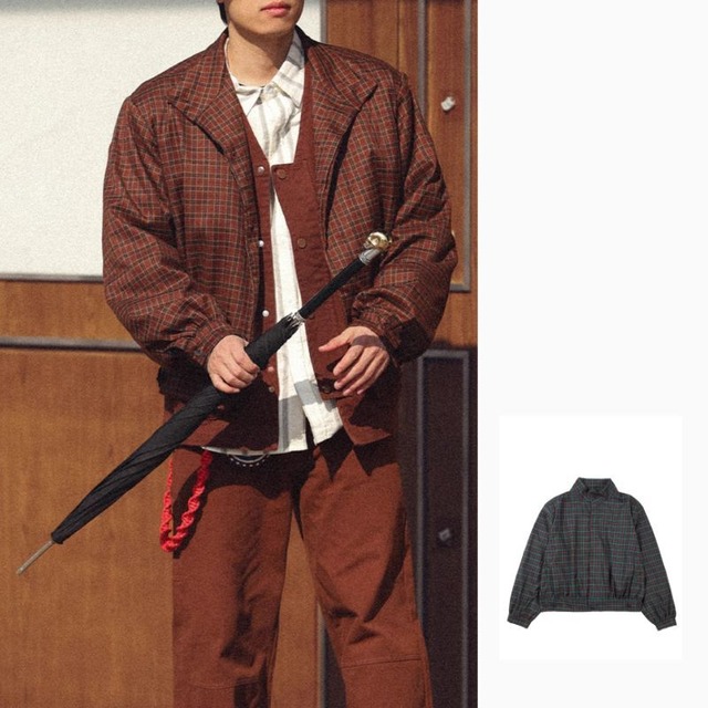 Check pattern jacket M13136