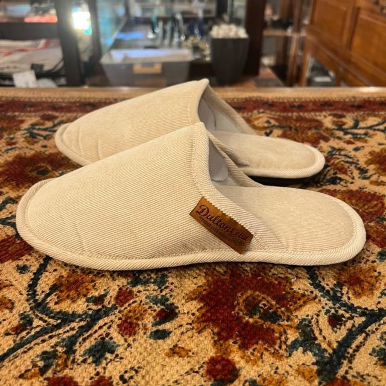 DULTON CORDUROY SLIPPERS 3 Colors Dalton One-Tag Corduroy Room Shoes 3 Colors Women's Slippers Indoor Shoes
