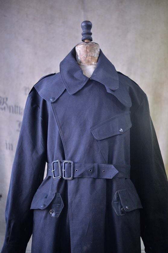 Vintage Dispatch riders coat black color. | EXTRA'S GARMENT SUPPLY