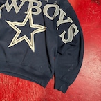 90s NFL COWBOYS ビッグプリントスウェット ネイビー カウボーイズ