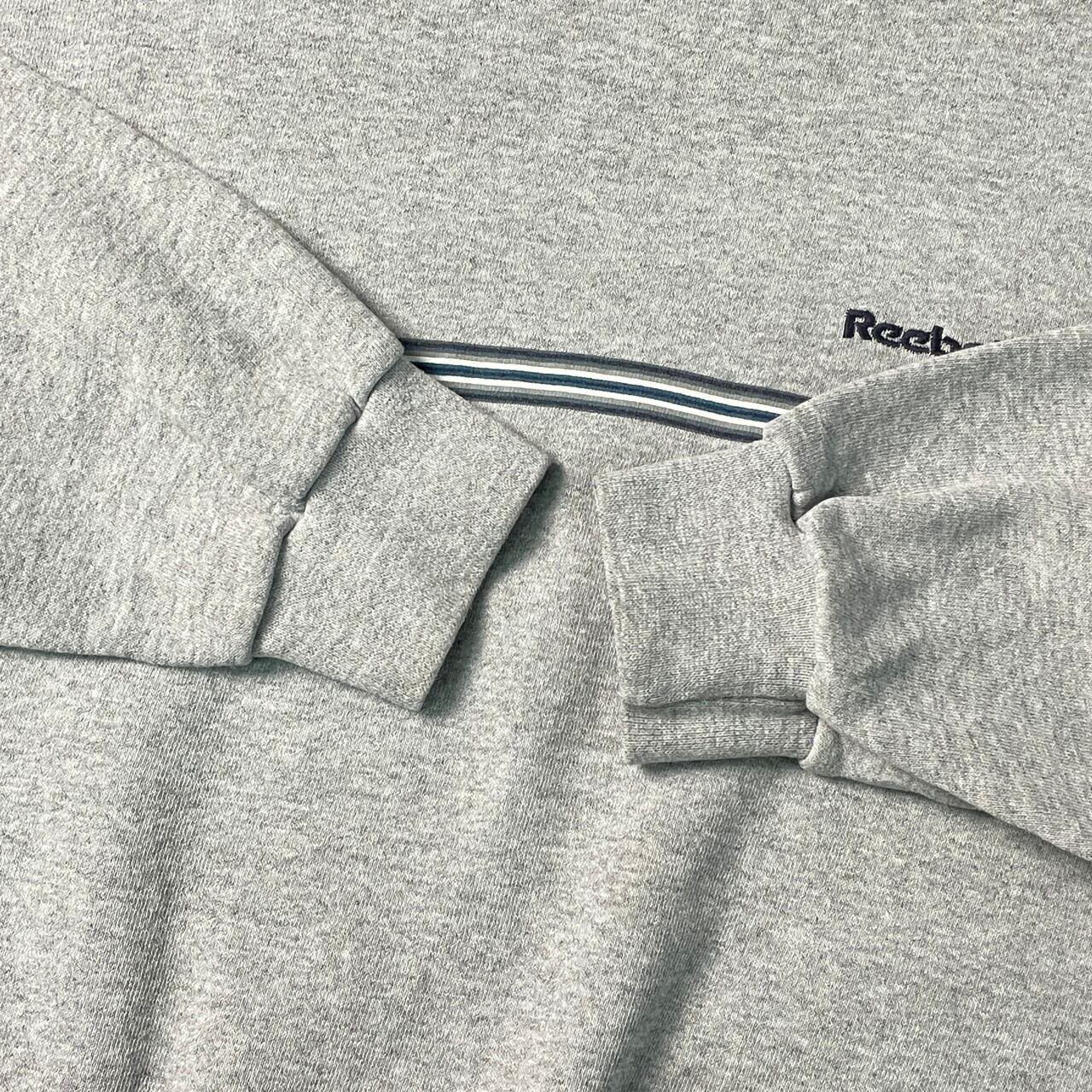90年代 USA製 Reebok リーボック スウェットシャツ ラインデザイン