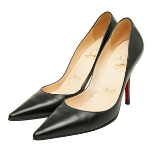 クリスチャンルブタン - ポインテッドトゥ パンプス サイズ36 1/2 ブラック パテントレザー レディース Christian Louboutin 【中古】