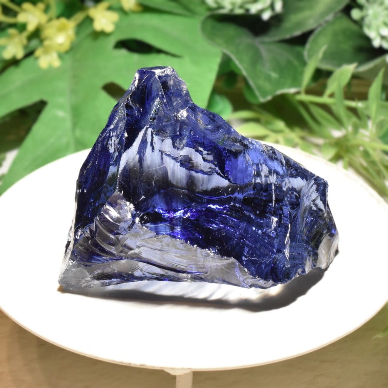 虹入り シエラネバダ産 アンダラクリスタル原石 タンザナイトブルー B