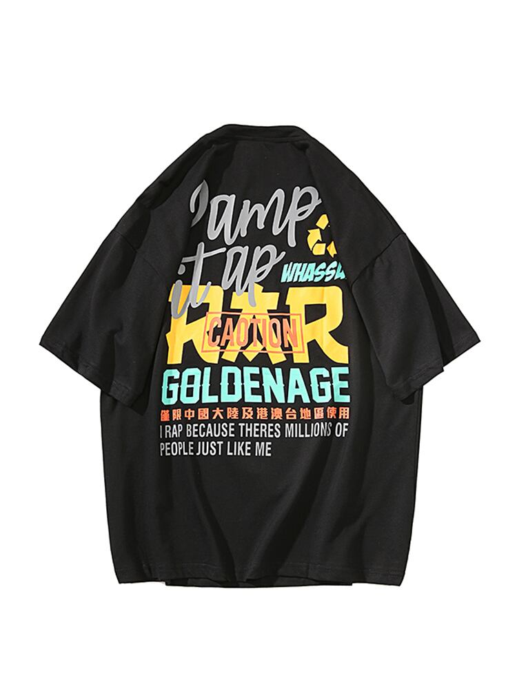 全2色 Tシャツ カットソー プリント カジュアル シンプル