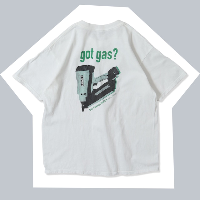 ~00s HITACHI Gas Powered Nailers Promo Tee