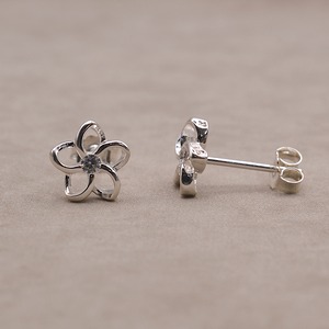 SV plumeria filigree earring