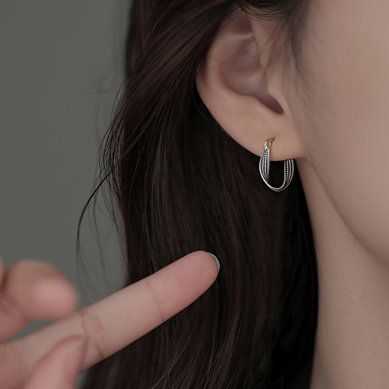 Woven Hoop Pierce(ウォーブンフープピアス)